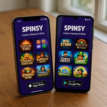 Spinsy Casino - Mobile Apps - iOS Android Windows Mac Download